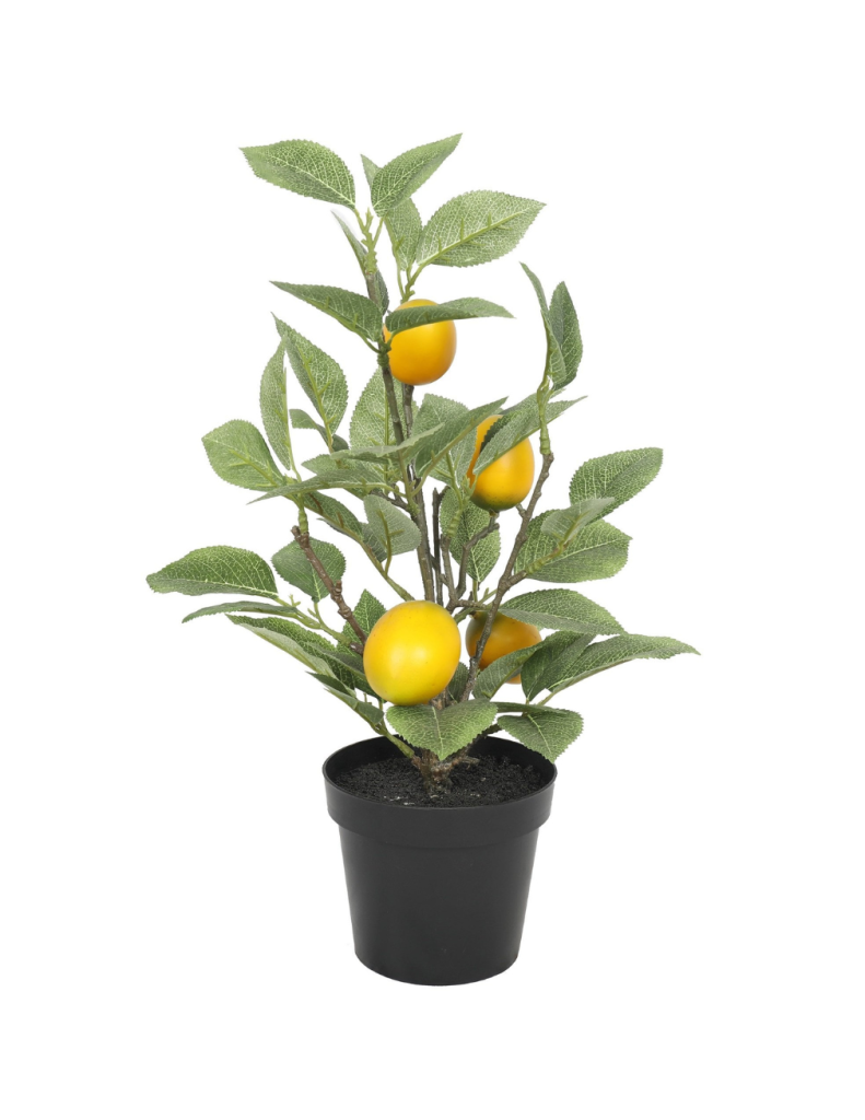 Artificial Sicilian Lemon Plant