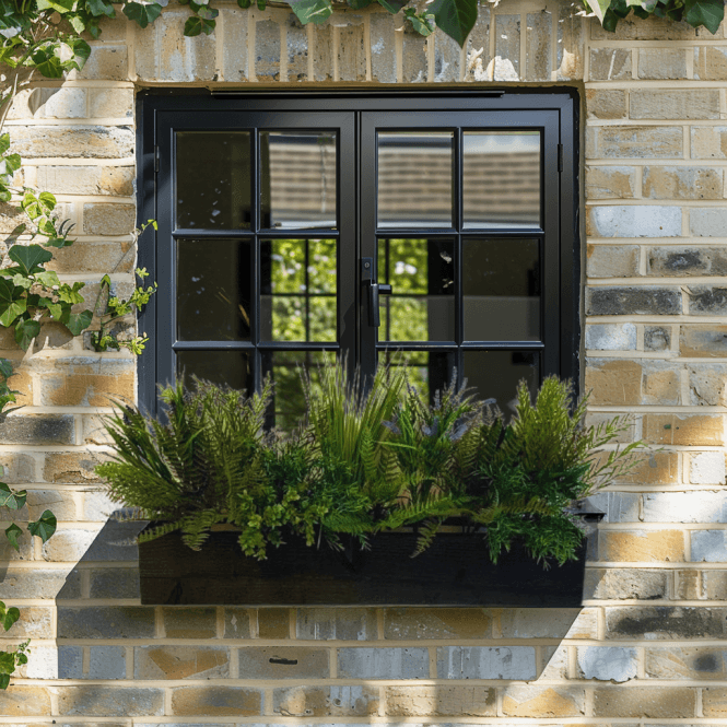 Rustic Rosemary Window Box in situ