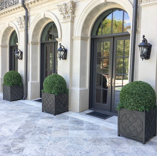 Exterior artificial plants – window topiary