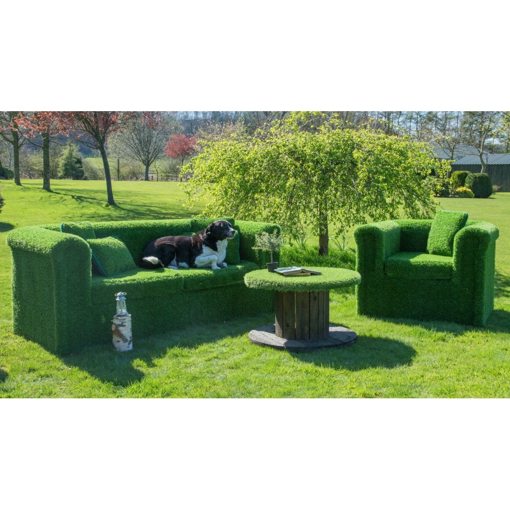 4 seater artificial grass sofa p39 52 image