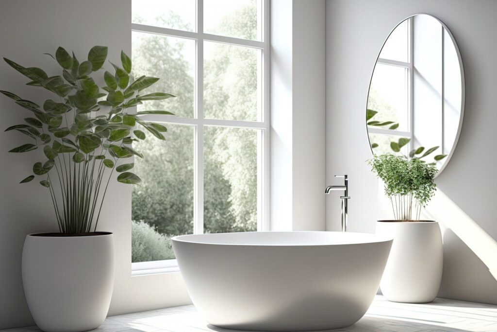 Artificial Bathroom Greenery