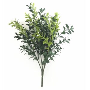 Artificial Boxwood Plant-With Flowers