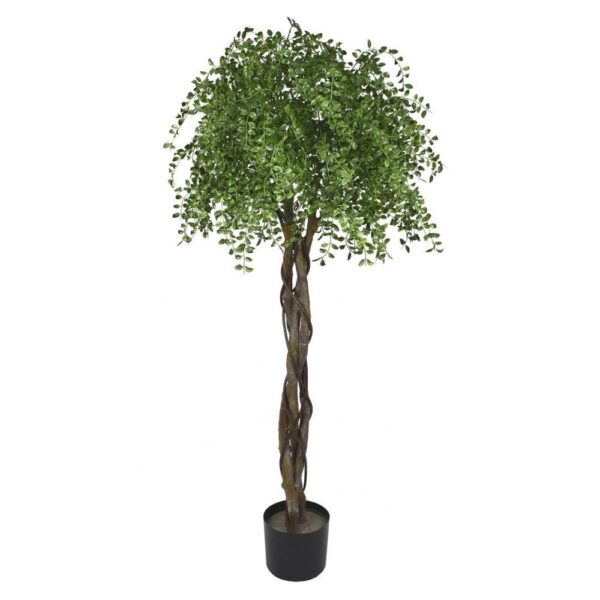 Artificial Weeping Mop Head Topiary Tree-Medium Lilia Black