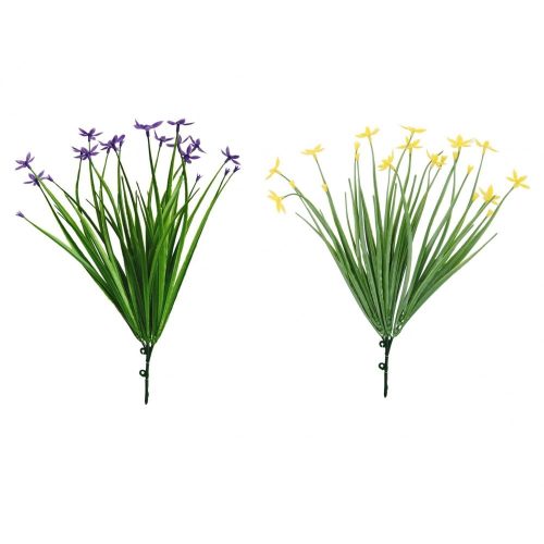 Artificial Flowering Mini Grass Plant-Yellow