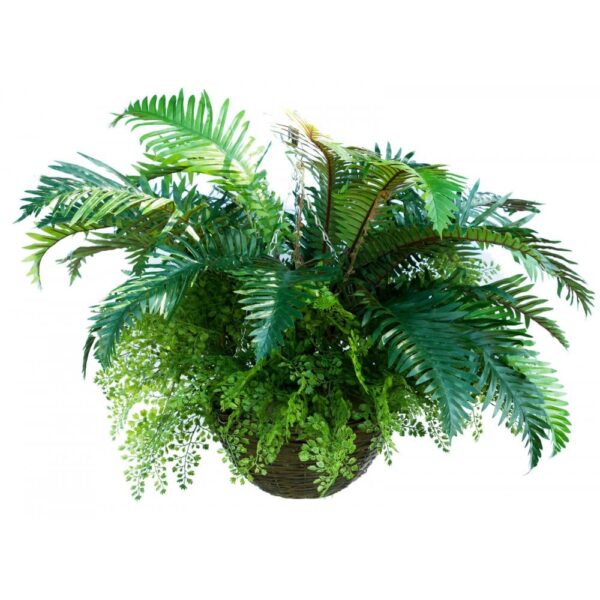 Artificial Rustic Fern Hanging Plant