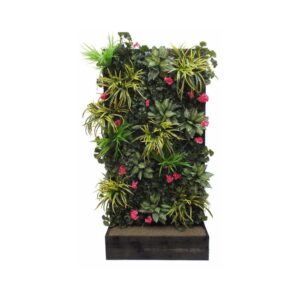 Artificial Green Wall Vertical Garden in Timber Trough-2 Meters