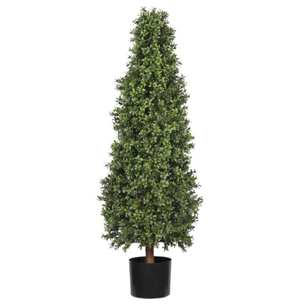 Artificial Buxus Topiary Cone-5 Feet-Medium Lilia Black