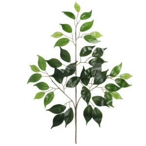 Artificial Double Green Ficus Tree Foliage Spray