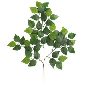 Artificial Green Birch Tree Foliage Spray