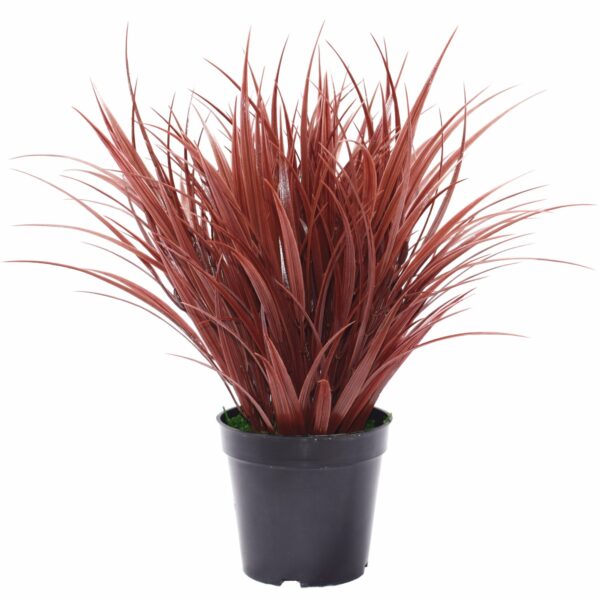 Artificial potted spider grass plant at Evergreen Direct