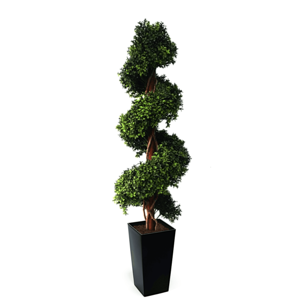 Large Artificial Buxus Spiral from Evergreen Direct