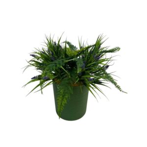 Artificial Flowering Fern Pot | Evergreen Direct