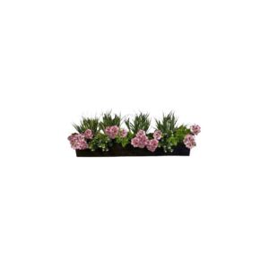 Artificial Flowering Window Box | Evergreen Direct