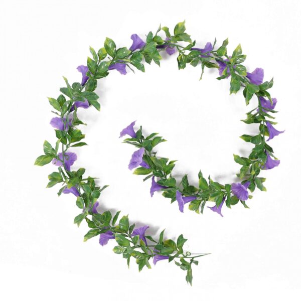 Artificial Petunia Garland - White