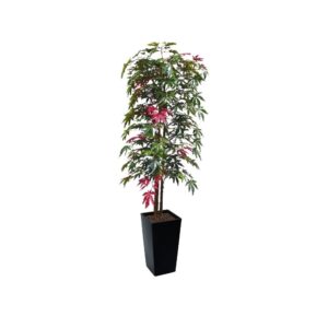 Artificial Hand Made Maple Tree Green And Red | Evergreen Direct