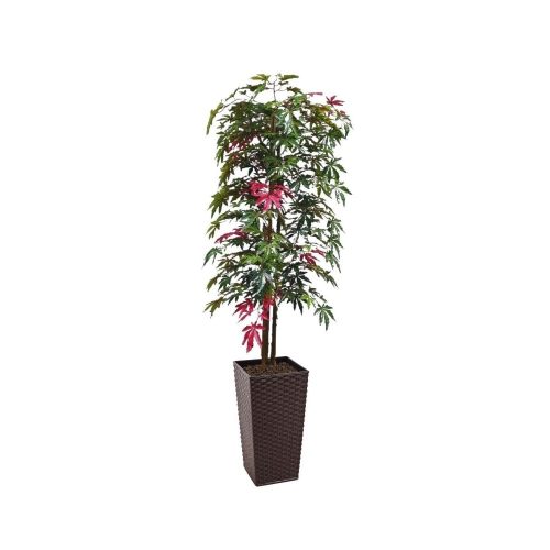 Artificial Hand Made Maple Tree Green And Red | Evergreen Direct