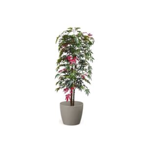 Artificial Hand Made Maple Tree Green And Red | Evergreen Direct