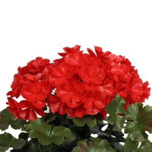 Artificial Geranium Plant and artificial flowering plants at Evergreen