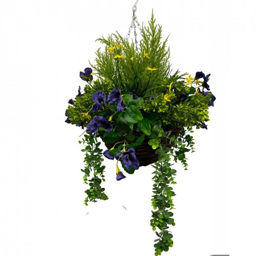 Artificial Spring Floral Hanging Basket