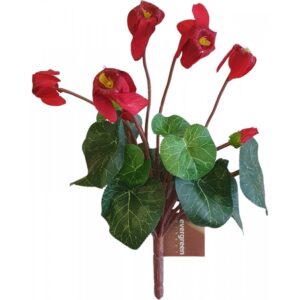 ARTIFICIAL CYCLAMEN PLANT - Red