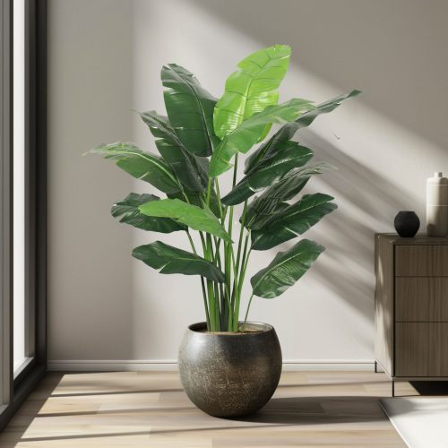 Artificial Travellers Banana 180cm - Medium Triangle Timber Corner Planter