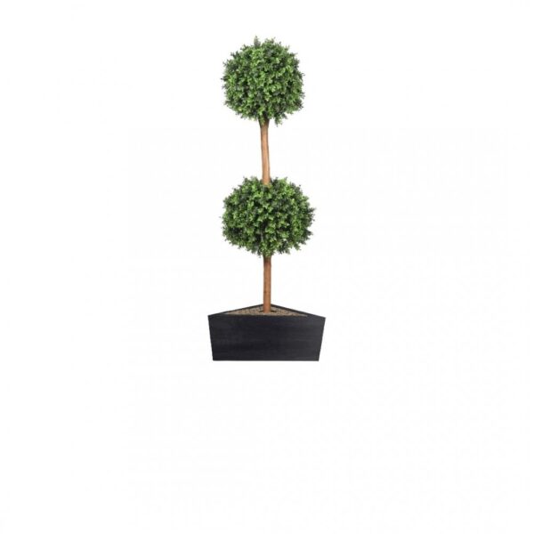 Deluxe Double Boxwood Ball Topiary Tree From Evergreen Direct