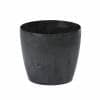 Medium Concrete Black Round