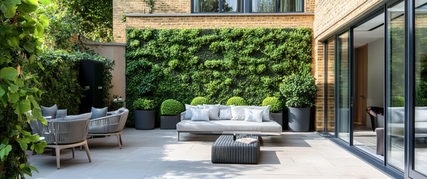 UV Protected artificial Green wall